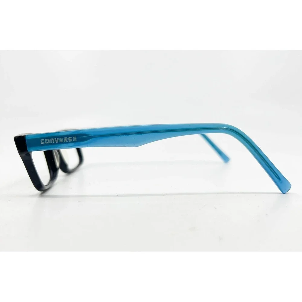 Converse K003 Black Blue Rectangular Eyeglasses Frames 45-16-130 Kids Youth
